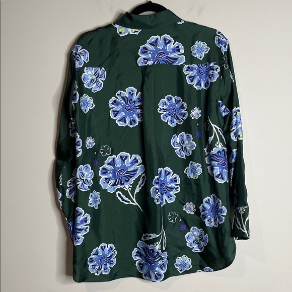 Dorothee Schumacher | Women’s 100% Silk Big Garden Button Down Blouse Size XS - Picture 8 of 9